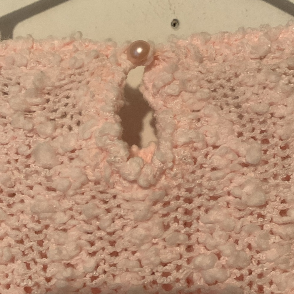 Exclusive Imports Embellished Soft Pink Vintage Sweater - Picture 4 of 8